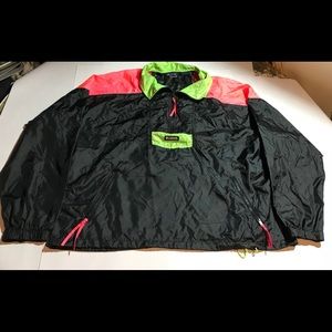 VTG 90s Columbia Color Block Windbreaker W/Hood